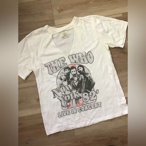The Who Band Tee Official Merch M
